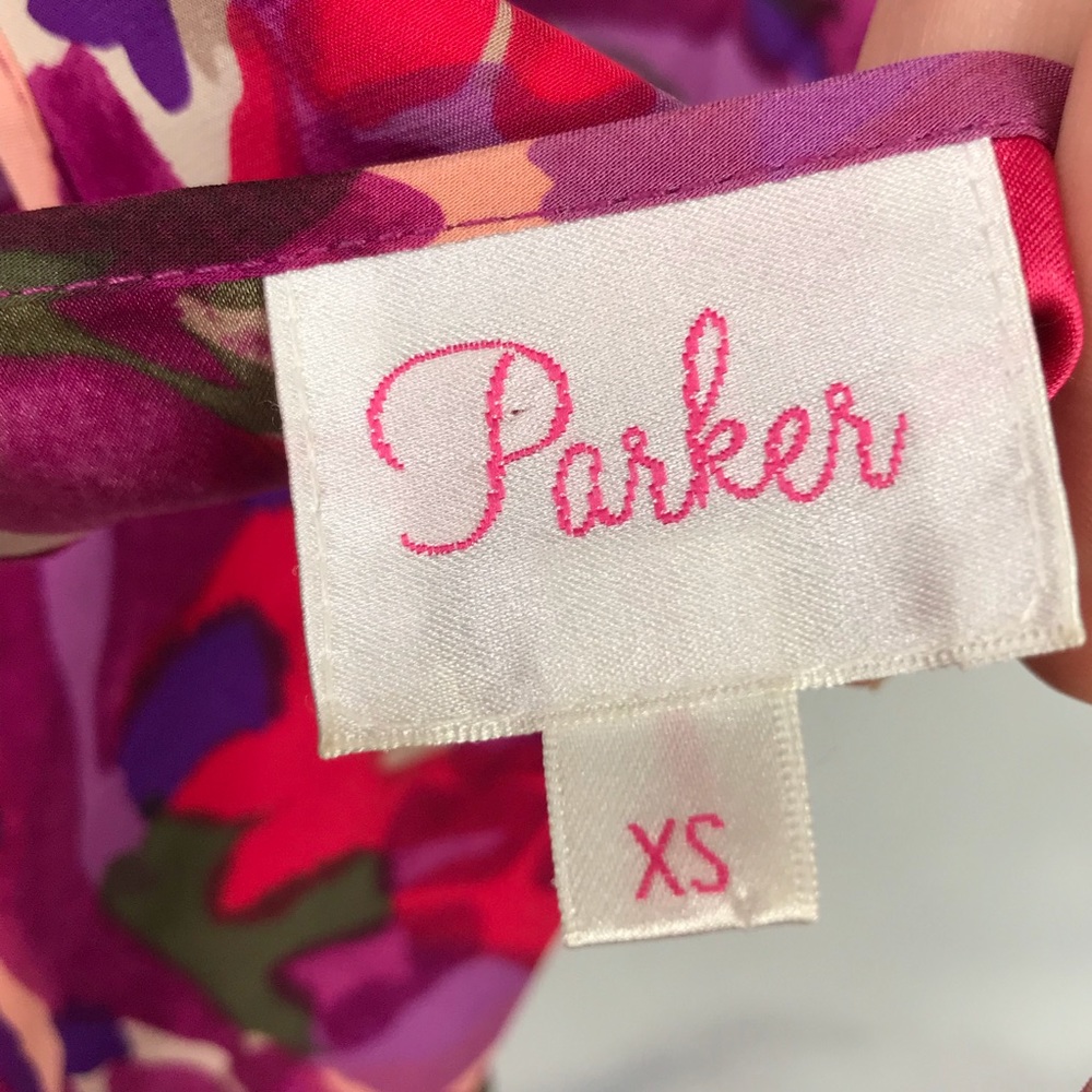 Parker Silk Ruffle Mini Dress - Picture 7 of 8